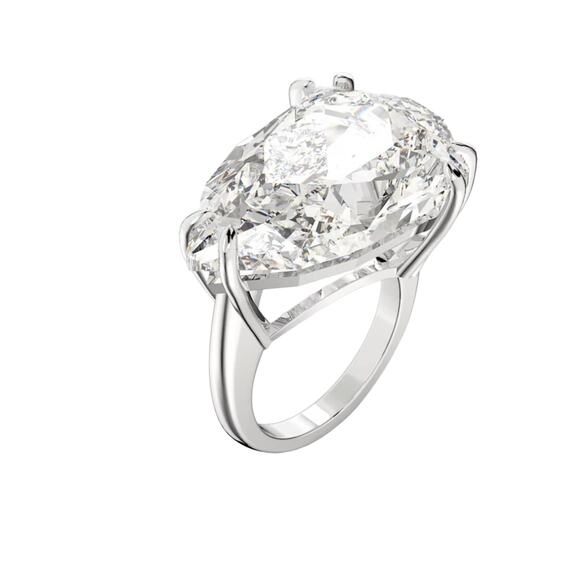 Swarovski Jewelry - Swarovski Mesmera cocktail ring Trilliant cut, White, Rhodium plated USA 9